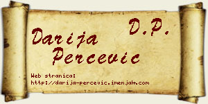 Darija Perčević vizit kartica